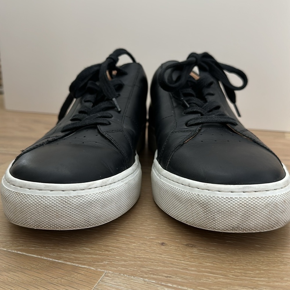 GREATS Men’s Royal Sneaker Black White Italian Leather Casual Shoes Size 11 - Picture 4 of 8
